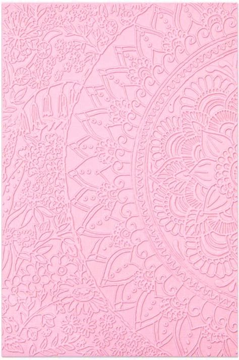 Sizzix D Textured Impressions Embossing Folder Half Mandala