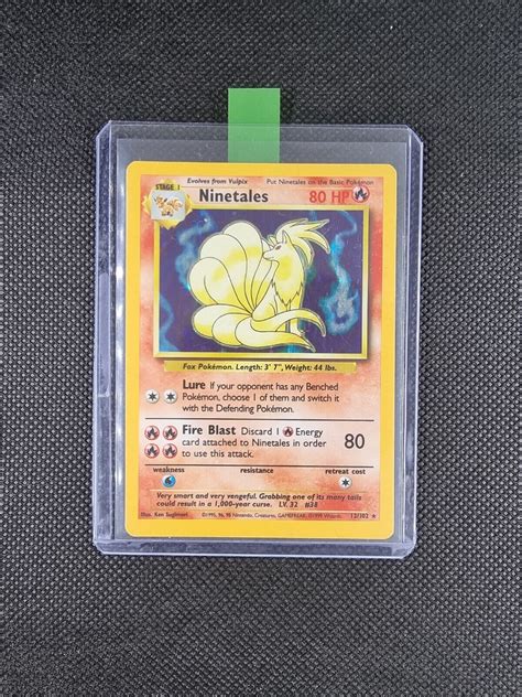 Mavin Ninetales 12 102 Original Holo Rare Base Set Pokemon Card