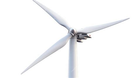 Premium Photo Close Up Of A Wind Turbine On White Background