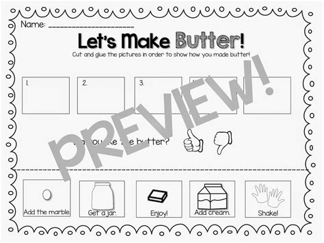 The Primary Pack Let S Make Butter Class Activity Freebie