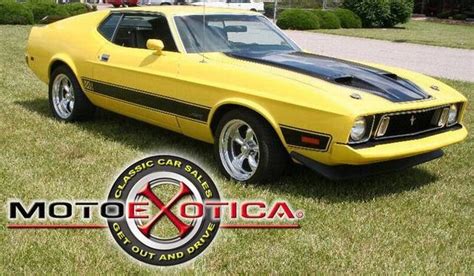 Ford Mustang Mach I Yellow Motoexotica Classic Cars