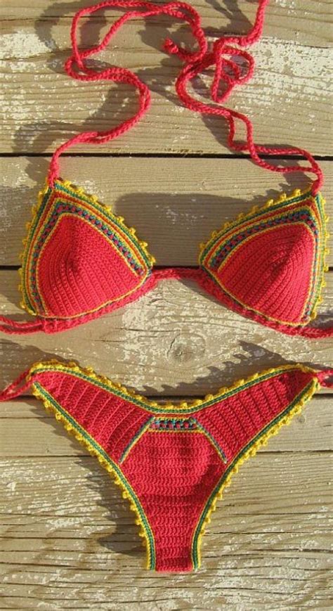 Este Es El Bikini De Ganchillo M S Vistoso Y Hermoso Moda Mujer