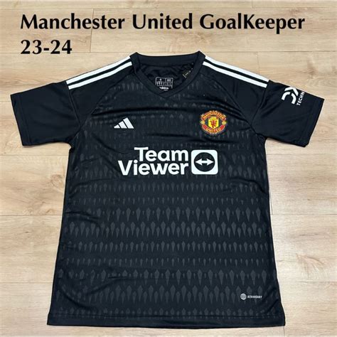 Jual Jersey Mu Kiper Gk Goalkeeper Black New Baju Olahraga Jersey