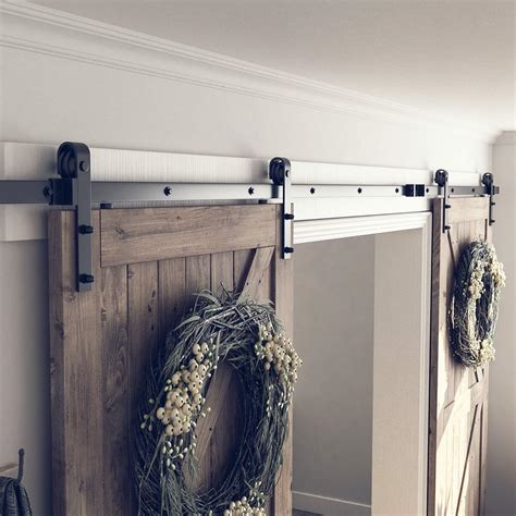 Snapklik Smartstandard Ft Double Barn Door Hardware Kit