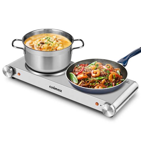 Brand New Cusimax Hot Plate Double Burner 1800w Portable Electric Hot Plate For Cooking