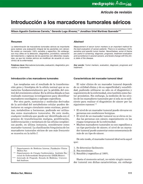 SOLUTION Marcadores Tumorales Sericos Studypool