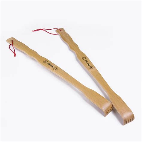 Simple Bamboo Massager Back Scratcher Long Wooden Itch Massage Body