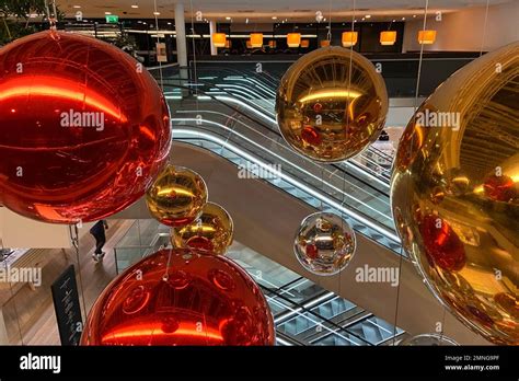 Christmas Decoration In A Department Store Stock Photo Alamy