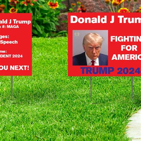 Trump 2024 Yard Sign Etsy