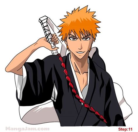 How To Draw Ichigo Kurosaki From Bleach In 2021 Drawings Bleach Cool Sketches