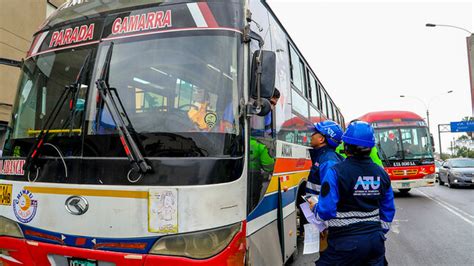 ATU Casi Seis Mil Conductores Fueron Intervenidos Por Realizar