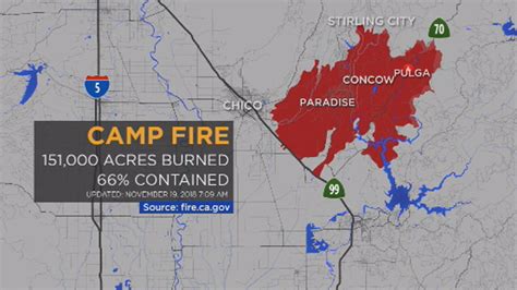 Camp Fire Interactive Map Shows Damaged Destroyed Structures In Butte