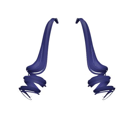 High Mega Swirly Pigtails Extension In Navy Blue Roblox