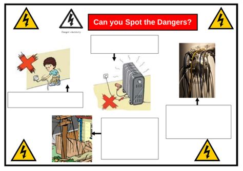 Keep Safe With Electricity Worksheet