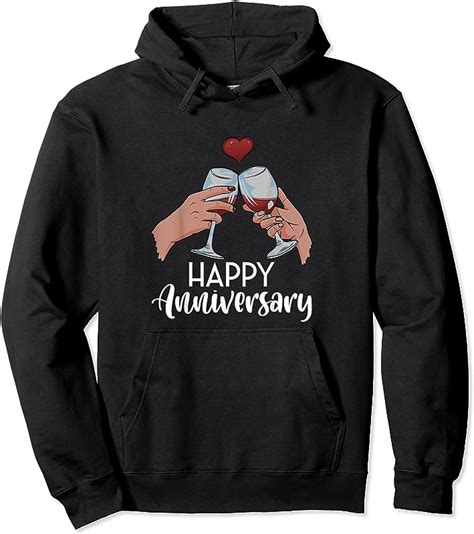 Happy Anniversary Cheers Wine Valentines Day Love Marriage T Shirts - Tees.Design