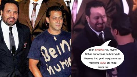 Salman Khans Strong Emotional Bonding With His Bodyguard Shera Flashback Youtube