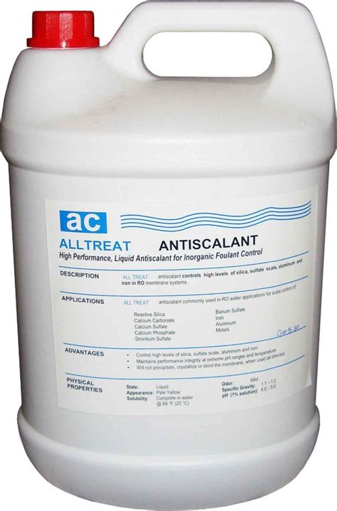 RO ALLTREAT ANTISCALANT Packaging Type Can At 800 Can In Erode ID