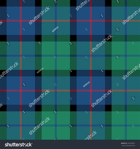 Flower Scotland Tartan Fabric Texture Seamless 库存矢量图（免版税）345030851