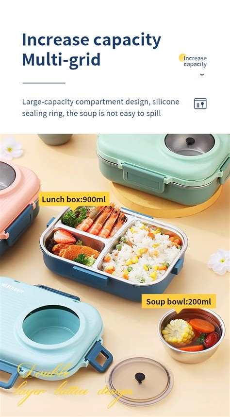 Lunch Box Boite A Repas Green Set Ml Worthbuy Bo Te D Jeuner