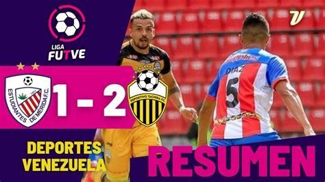 Resumen y Goles Estudiantes de Mérida Vs Deportivo Táchira Liga