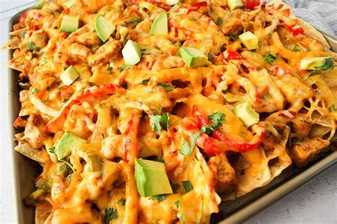 Easy Chicken Fajita Nachos Recipe Amee S Savory Dish