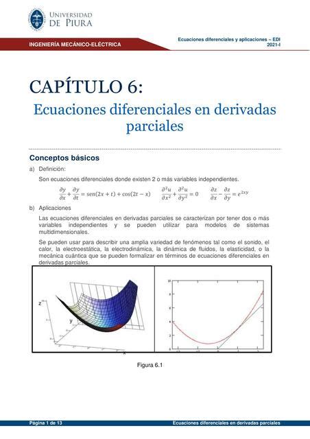 Ecuaciones Diferenciales En Derivadas Parciales Pa L Sam Caicay