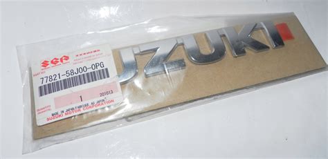 Suzuki Grand Vitara 77821 58J00 OPG Emblemat Napis 13040782335