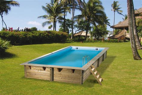 Piscine Bois Ubbink Linea Rectangulaire En Kit 650x350x140cm Piscine