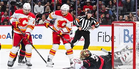 Nhl Game Preview Ottawa Senators At Calgary Flames With Line