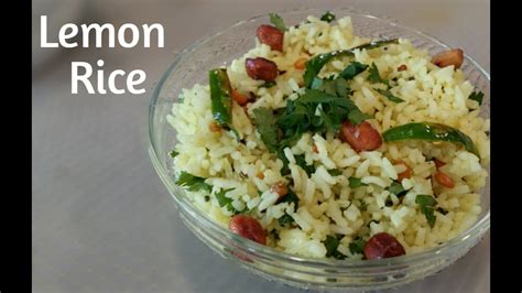 Lemon Rice Quick And Easy South Indian Rice Recipe By Prad S Kitchen Youtube