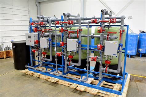 Triplex Water Softener & Duplex Brine Pump Skid | MARLO