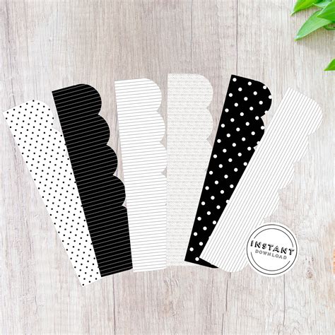 Black and White Classroom Bulletin Board Border Printable - Etsy