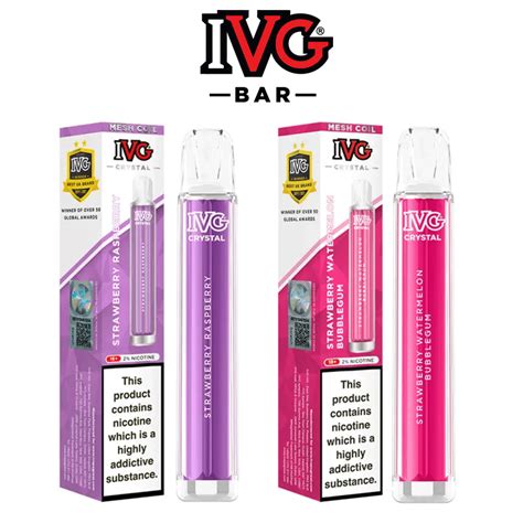 IVG Crystal Bar 600 Disposable 10 X Vape Device Multipack EcigstoreUK