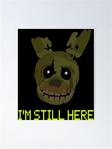 Five Nights At Freddys 3 Springtrap Poster By Astridhawkins Redbubble