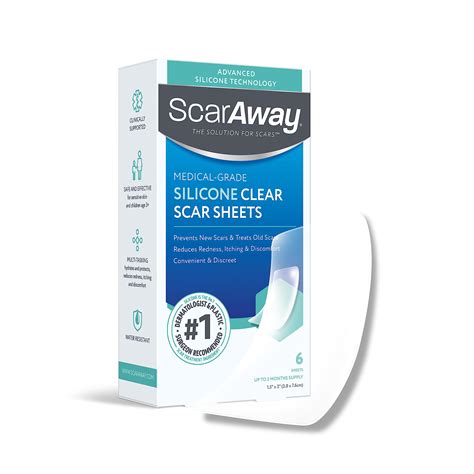 Buy Away Advanced Clear Silicone Sheets 6 Medical Grade Silicone Strips 1 5 X 3 Surgical