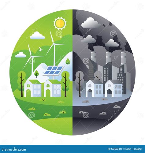 Ilustração Do Conceito Ambiental Das Alterações Climáticas Ilustração