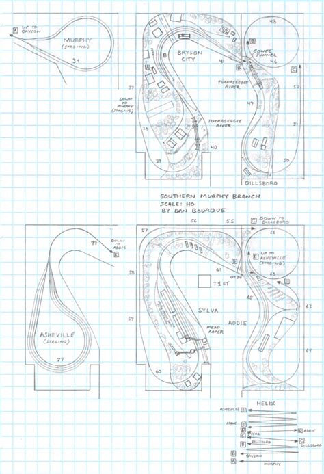 Sou Murphy Branch Nc Track Plan Ho Appalachian Railroad Modeling