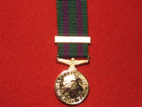 MINIATURE GENERAL SERVICE MEDAL GSM 2008 WITH GULF OF ADEN CLASP Hill