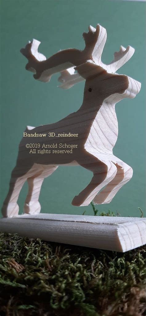 Bandsaw 3D_Reindeer in 2024 | Bandsaw, Scroll saw patterns, Scroll saw ...