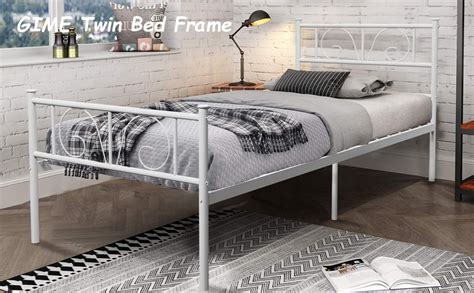 Gime White Twin Size Bed Frames With Storage Twin Bed Frame