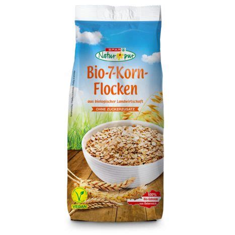 SPAR Natur pur Bio 7 Korn Flocken Großblatt 750 G online kaufen INTERSPAR