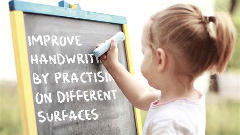 Improve handwriting by practising on different surfaces - Help With ...