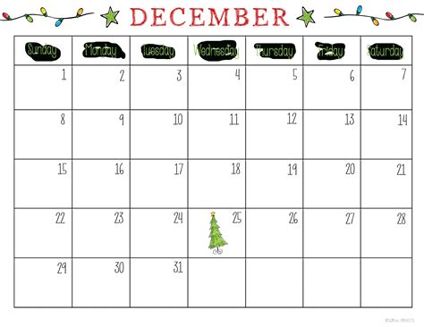 December Calendar Printable Printable Word Searches