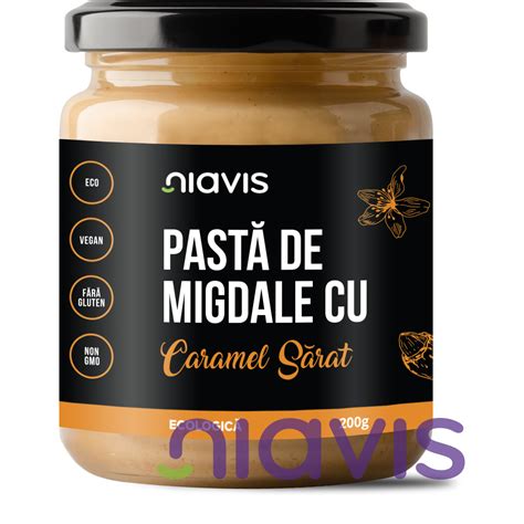 Pasta De Migdale Cu Caramel Sarat Ecologica BIO 200g