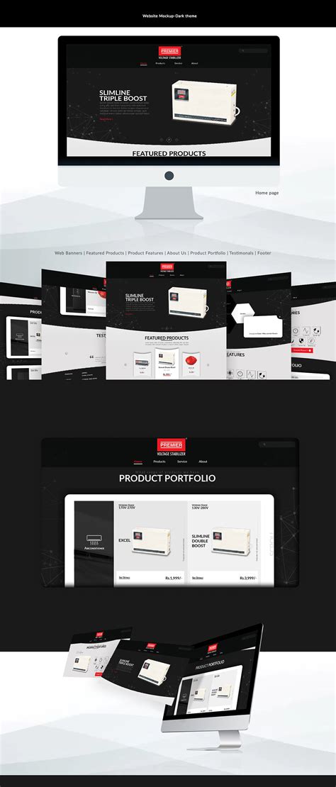 Premier - Website Design on Behance