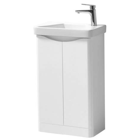 Kartell Arc Mm White Gloss Floor Standing Cloakroom Vanity Unit