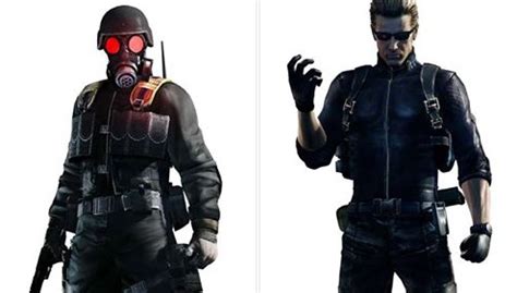 Check Out Character Art For HUNK And Wesker From Resident Evil