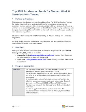 Fillable Online Top Smb Acceleration Funds For Modern Work Fax Email