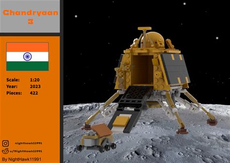 Lego Moc Chandrayaan 3 120 By Nighthawk11991 Rebrickable Build