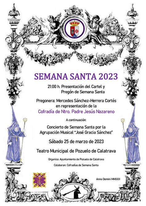 Semana Santa 2023 Ayuntamiento De Pozuelo De Calatrava